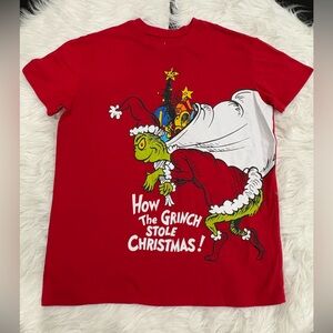 Dr. Seuss Red Grinch Christmas Tee Size XXS